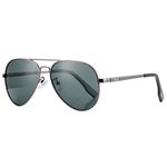 Pro Acme Small Sunglasses Small Face Polarized Pilot Sunglasses for Men and Women (Gunmetal Frame | G15 Lens)