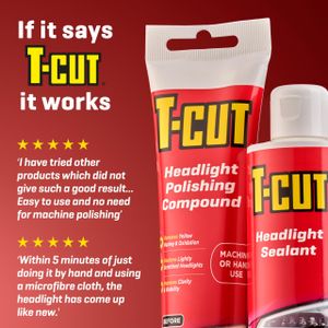 T-Cut Headlight Restoration Kit – Cleans, Restores & Protects
