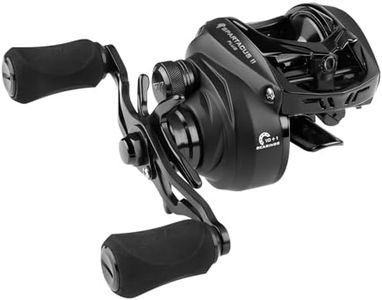 KastKing Spartacus II Plus Baitcasting Fishing Reel, 5.5 oz Ultra Lightweight, Ultra Smooth 17.6 LB Max Drag, 7.2:1 Gear Ratio, 10 + 1 MaxiDur Double Shielded Ball Bearings, Palm Perfect Design