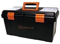Homak Plastic Tool Box with Tray an