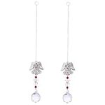 Levemolo 2pcs Angel Crystal Pendant