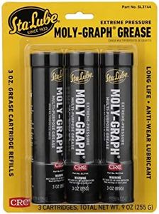 Sta-Lube Moly-Graph Extreme Pressure Multi-Purpose Grease SL3144 - [Pack of 3] 3 Wt Oz., Extreme Pressure, Multi-Purpose Molybdenum and Graphite Grease