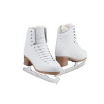 Jackson Elle Womens/Girls Figure Ice Skates - Womens Size - 9.5, Width - R White, White, 9.5