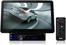 Pyle PLD10BT 10.1-Inch Motorized Touchscreen Bluetooth Receiver Multimedia System with Built-In DVD Player