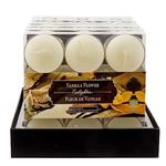 Kiera Grace Enlighten Tea Light Candle, 9 Units/Pack, Natural Scented Candle, Vanilla Flower Fragrance, Ivory, Perfect for Bedroom, Bathroom, Living Room and Kitchen