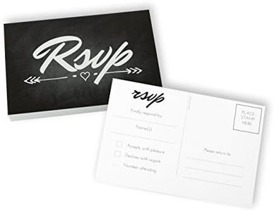 Home Advantage 4x6 Rsvp Cards, Postcards, Set of 50 (Chalkboard)