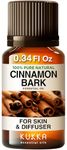 Kukka Cinnamon Bark Essential Oil for Diffuser - 100% Natural Cinnamon Bark Oil for Skin, Aromatherapy, Bath Bombs, Soaps & Candles (10 ml)