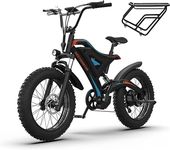 aostirmotor 500W(Peak 650W) Electric Bike,Max Range 25Miles(Pedal-Assist)&Max Speed 28Mph, 20" EBike with Removable Battery, Dual Suspension, Commuter Electric Bicycle for Adults