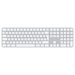 Apple Magic Keyboard with Touch ID and Numeric Keypad: Bluetooth, Rechargeable. Works with Mac Computers with Apple Silicon; French (AZERTY), White Keys