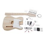 All In One Electric Guitar DIY Kit with Telecaster Style Ash Body