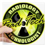 CafePress Radiology Technologist Square Sticker Square Bumper Sticker Car Decal