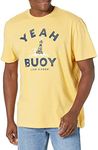 Life is Good Men's Crusher Graphic T-Shirt Yeah Buoy, Baja Yellow, Small