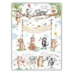 Male/Female Birthday Card for Him/Her - General Card for Men/Women - Funny Cat Design - Purr-fect Birthday - Special Finishes - Made in the UK - Eco-Friendly
