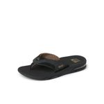 Reef Men's Fanning Black And Tan, Size 10M