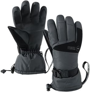 Tough Outdoors Winter Gloves Men Women - Warm Waterproof Gloves Women Men - Mens Womens Glove for Cold Weather