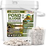 Pond Sludge Remover – 5 Pounds Beneficial Pond Bacteria & Enzyme Treatment - 100% Natural Muck Digester – Safe for All Aquatic Life and Recreation - Made in The USA