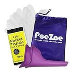 Bramble - 2 Female Portable Urination Devices Full Kit - 2 Funnels, Waterproof Carry Pouch, Gloves & Tissues for Travel Driving Car Journeys Camping Hiking Road Trip Festival Essentials