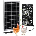 Glooglitter Solar Panel Fan Kit Solar Waterproof Exhaust Fans 15w Solar Panel 2 Pcs High Speed Dc Brushless Fan for Attic Shed Barn Chicken Coop Greenhouse DIY Cooling Ventilation Project (1 Set)