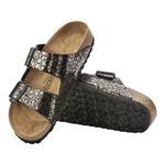 Birkenstock Women's Madrid Birko-Flor Sandal, Black Birko-Flor, Metallic Stones Black, 7-7.5 US Narrow Women/5-5.5 US Narrow Men