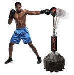 Cobra Reflex Bag – Advanced Reflex Punching Bag with Ultra-Fast Bounceback to Increase Speed, Reflexes, and Stamina – Adjustable-Height Boxing Bag with Stand and Secure Suction Cups…