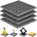 Relaxweex 4 Pack RV Jack Leveling Blocks, 20" x 20" Camper Trailer Foundation Leveling Pads Stabilizer Pads for RVs Mobile Home Crane Truck, 2.78 sq. ft.