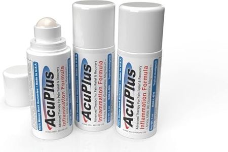 AcuPlus - Pain Relief Roll On - Topical Anti Inflammatory to Soothe Muscle & Joint Pain - Arthritis Pain Reliever, Bursitis, Tendonitis Cream - Convenient, TSA Compliant Roll On - 3 fl. oz. Pack of 3