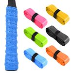 flintronic Racquet Grip, 6 Pack Super Absorbent Badminton Racket Grip, PU Anti Slip Racquet Grip Quick-Dry Tennis Racket Grip Tape, Handle Grip Tape for Tennis and Badminton - 6 Colors