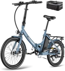 Fafrees F20 LIGHT Electric Bike, 20 Inch Folding Electric Bicycle for Adults, 16.75Ah/603Wh Removable Battery E-bike, 7 Speed, 250W Motor Electric Mountion Bike, Range 90-120KM (Blue)