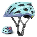 OutdoorMaster Gem II MIPS Bike Helmet with Light - Lightweight Cycling Helmet,Mountain Road Bicycle Helmet for Youth & Adult