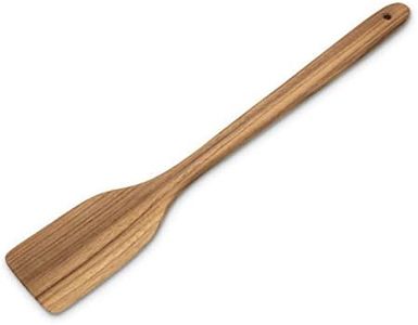 FAAY 18" Teak Large Wooden Spatula, Heavy Duty Cajun Stir Paddle for Cooking in Big Pots, Handcrafted from Healthy and High Moist Resistance Teak Wood for Brewing, Grill, Mixing, Stirring.