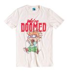 TruffleShuffle Rugrats Chuckie We're Doomed Ecru T Shirt White | 100% Cotton | Perfect for 80s Movie Fans