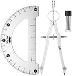 Mr. Pen- Metal Protractor and Metal Compass Set, Compass for Geometry, Geometry Set, Compasses, Protractor and Compass, Protractor for Geometry, Drawing Compass, Math Compass, Math Compass