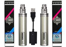 FOXFIVES GS Ego II 2200mah Huge Battery Edition 510 Nicotine Free(2PCS Silver)