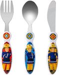 Fireman Sam Children's Kids 3pcs Cutlery Set - Knife/Fork/Spoon