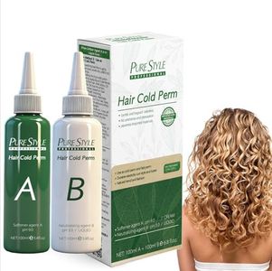 PureStyle Professional Hair Cold Perm Kit, No-Heat Damage Free Cold Wave Perm for Long Lasting Salon Quality Curls, Home & Salon Use Hair Perm Cream