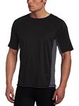 Kanu Surf Men's Big CB Extended-Size Rashguard UPF 50+ Swim Tee, Black, 4X