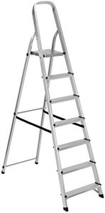 Linea Garden Friend Scala Alluminio Everest 7gradini per Uso Domestico e bricolage Portata Max 150 kg