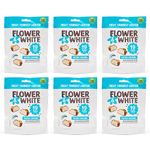 Flower & White Salted Caramel Meringue Bites - Award Winning - 6 x 75g | Low Calorie (19 Cals Per Bite), Vegetarian & Gluten Free, Natural Flavours | 100% Recyclable Packaging | No Additives