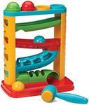 Infantino Bop & Drop Ball Tower - STEAM Educational Play, Hand-Eye Coordination Skills, and Cause and Effect Play for Babies & Toddlers, 12M+