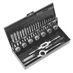 Sealey Ak3015Hss Tap & Die Set 32Pc Split Dies Hss 4341 - Metric