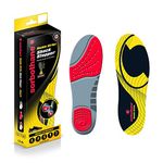 Sorbothane Double Strike Insoles, UK Size 11-12.5, Shock Absorbing Shoe Inserts for Impact Reduction and Athletic Use, Footbeds for Forefoot and Heel Support, Sole Replacement for Walking and Running