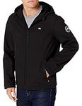 Tommy Hilfiger Men's Lightweight Performance Softshell Hoody Jacket Transitional, Black, L