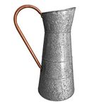 Benzara Chic Industrial Metal Galvanized Pitcher