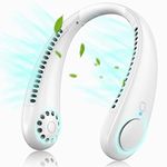 Neck Fan, Portable Bladeless Rechargeable Hanging Neck Fan with 3 Speeds - Experience Ultimate Comfort with 360° Airflow, Perfect for Home, Office, Camping & Hiking
