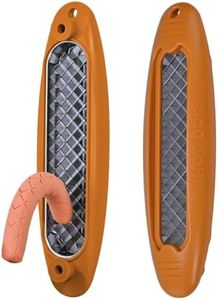 Hot Dog Cutter, Sausage Scorer Slicer - Stainless Steel Criss Cross Hatch Tool for BBQ, Grilling & Camping (Apricot Yellow)