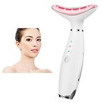 Skin Rejuvenation Beauty Device for Face and Neck Based Lift on Triple Action LED, Thermal, Vibration Technologies Lifts Tightens Sagging a Radiant Appearance (White)