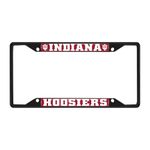 FANMATS 31253 Indiana Hooisers Metal License Plate Frame Black Finish