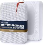 Utopia Bedding Waterproof Mattress Protector King Size, Premium 3D Air Soft Fabric Mattress Cover, Fits 17 Inches Deep, Breathable, Fitted Style with Stretchable Pockets