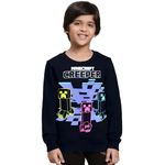 Kidsville Minecraft Printed Regular Fit Multicolor Ploycotton Boy's Sweatshirt