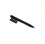 Risingmed Black Hearing Aid Cleaning Brush with Wax Loop & Battery Magnet